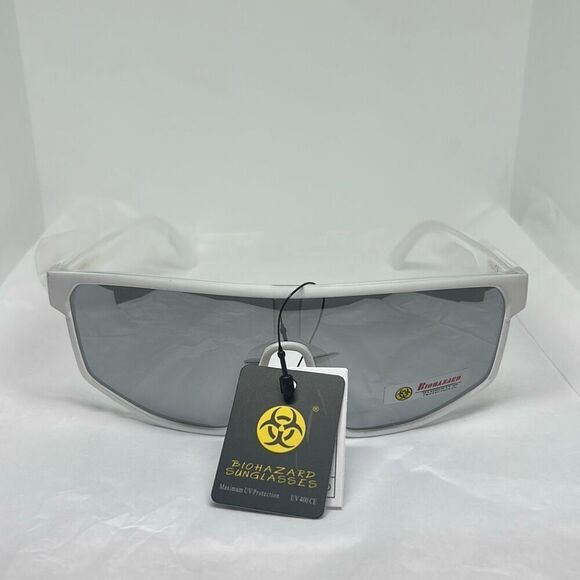 Biohazard Mirrored Shield Sunglasses – Model BZ66302 - Picture 3 of 3